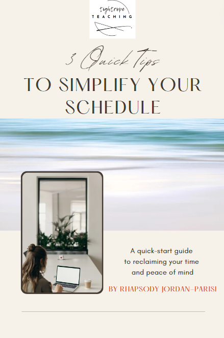 3 quick tips to simplify your schedule